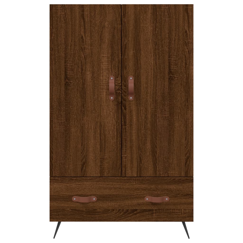 vidaXL Dulap înalt, stejar maro, 69,5x31x115 cm, lemn prelucrat