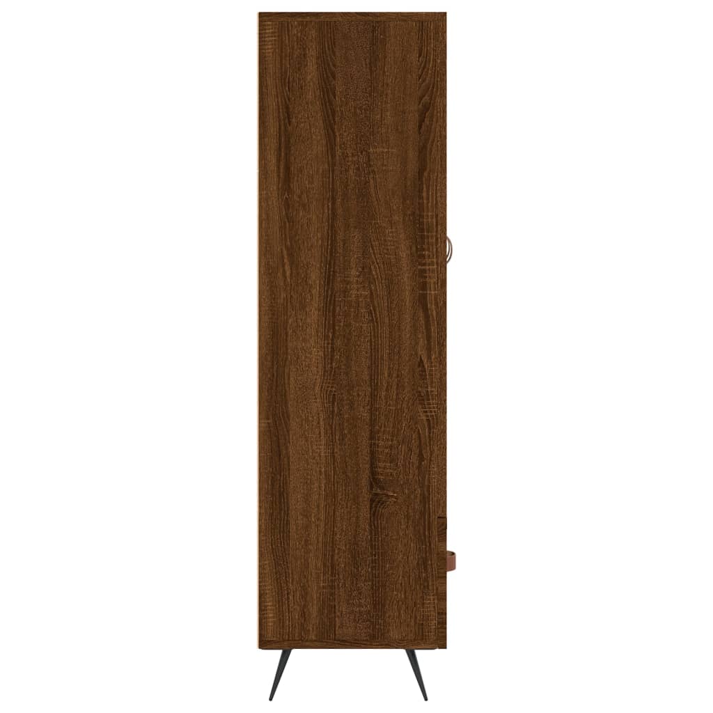 vidaXL Dulap înalt, stejar maro, 69,5x31x115 cm, lemn prelucrat