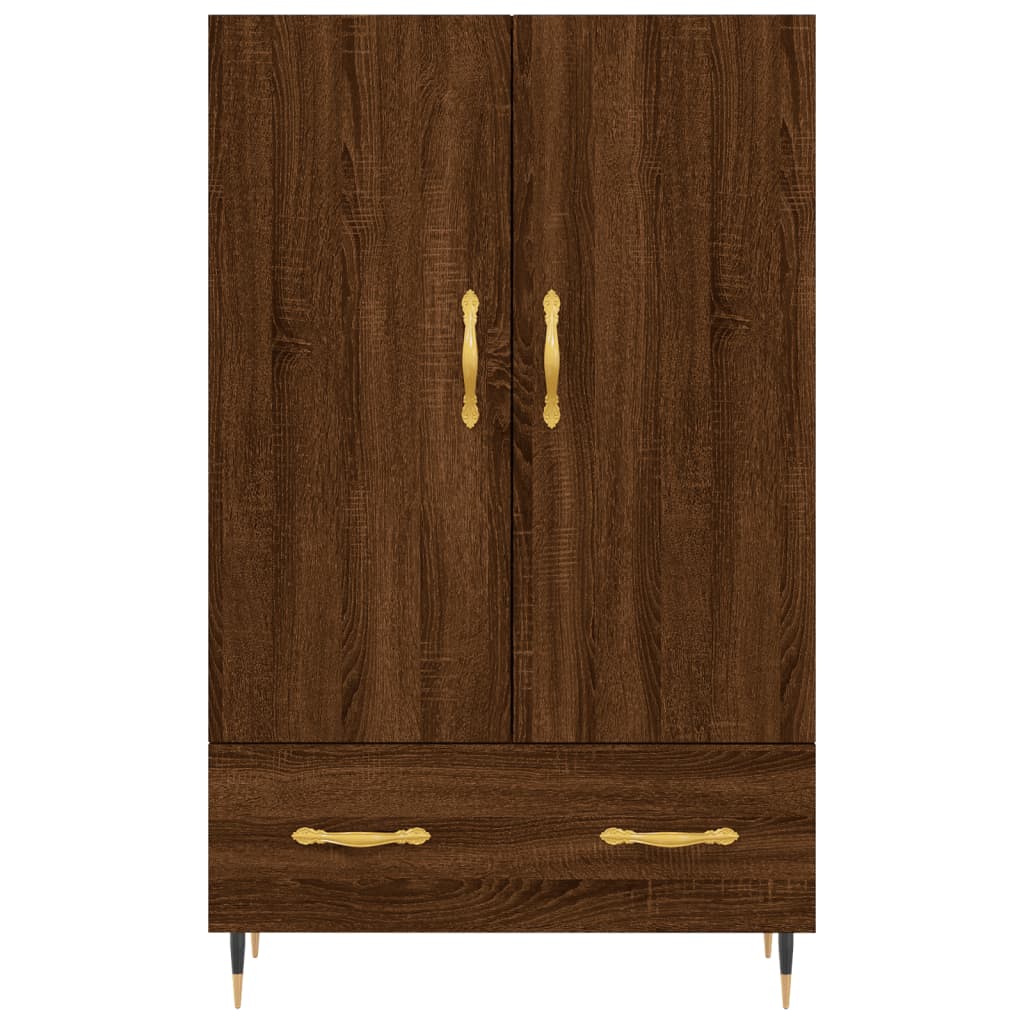 vidaXL Dulap înalt, stejar maro, 69,5x31x115 cm, lemn prelucrat