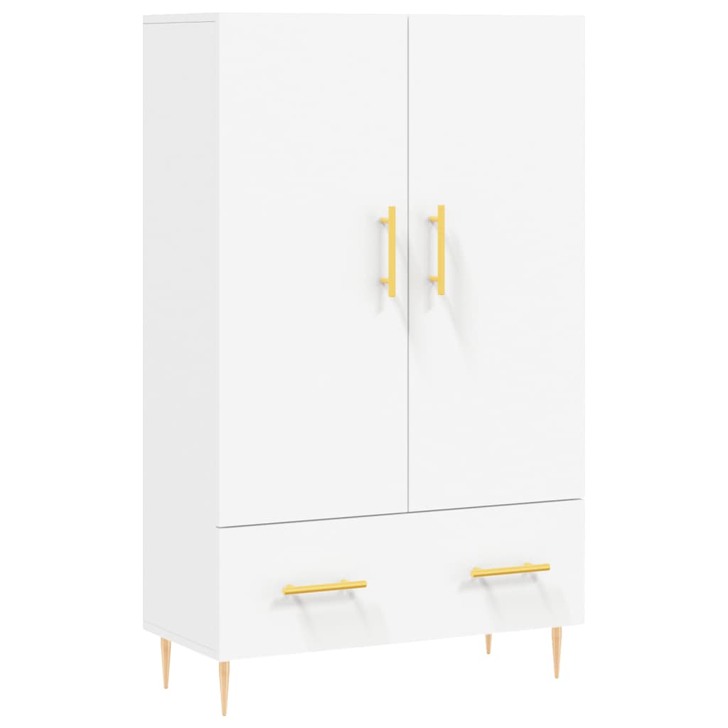 vidaXL Dulap înalt, alb, 69,5x31x115 cm, lemn prelucrat