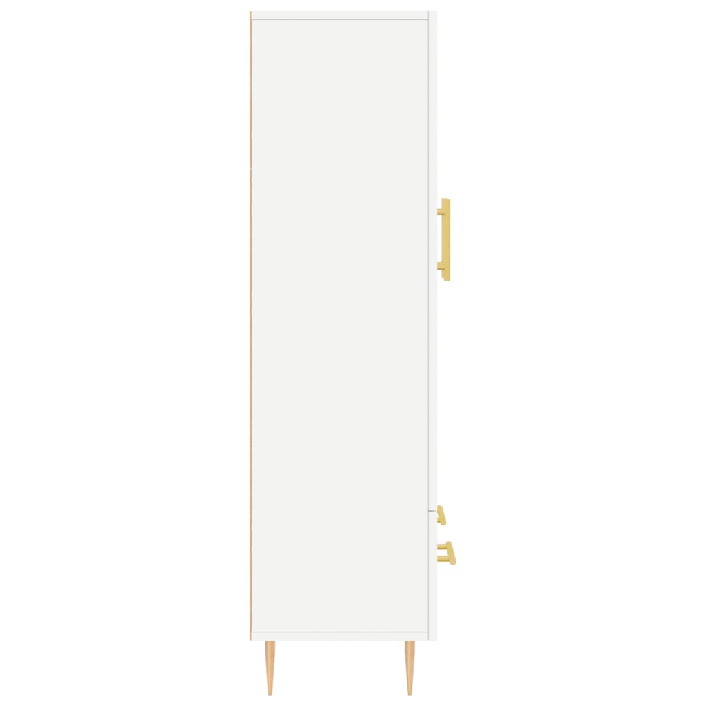 vidaXL Dulap înalt, alb, 69,5x31x115 cm, lemn prelucrat
