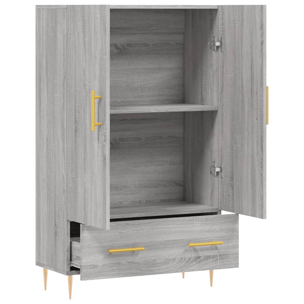 vidaXL Dulap gri Sonoma 69,5x31x115 cm, lemn prelucrat vidaXL Dulap gri Sonoma 69,5x31x115 cm, lemn prelucrat