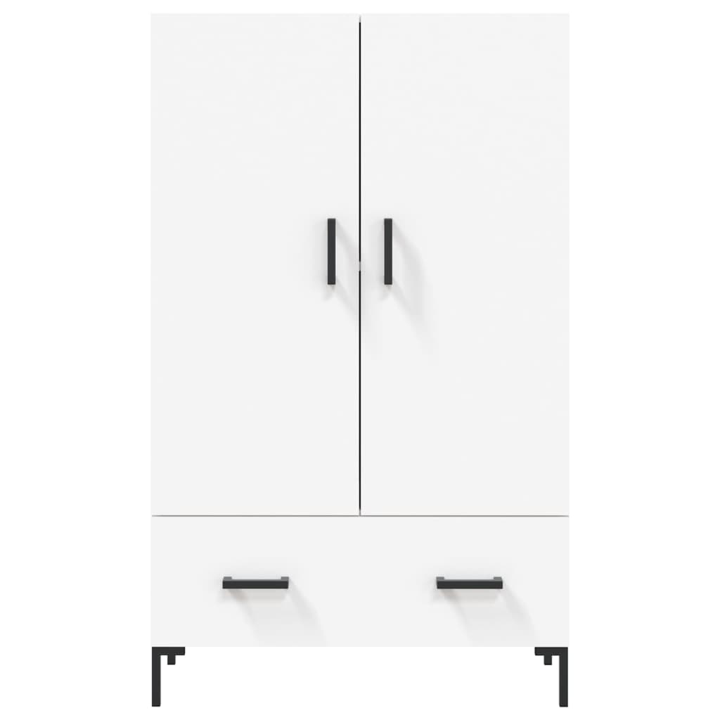 vidaXL Dulap înalt, alb, 69,5x31x115 cm, lemn prelucrat