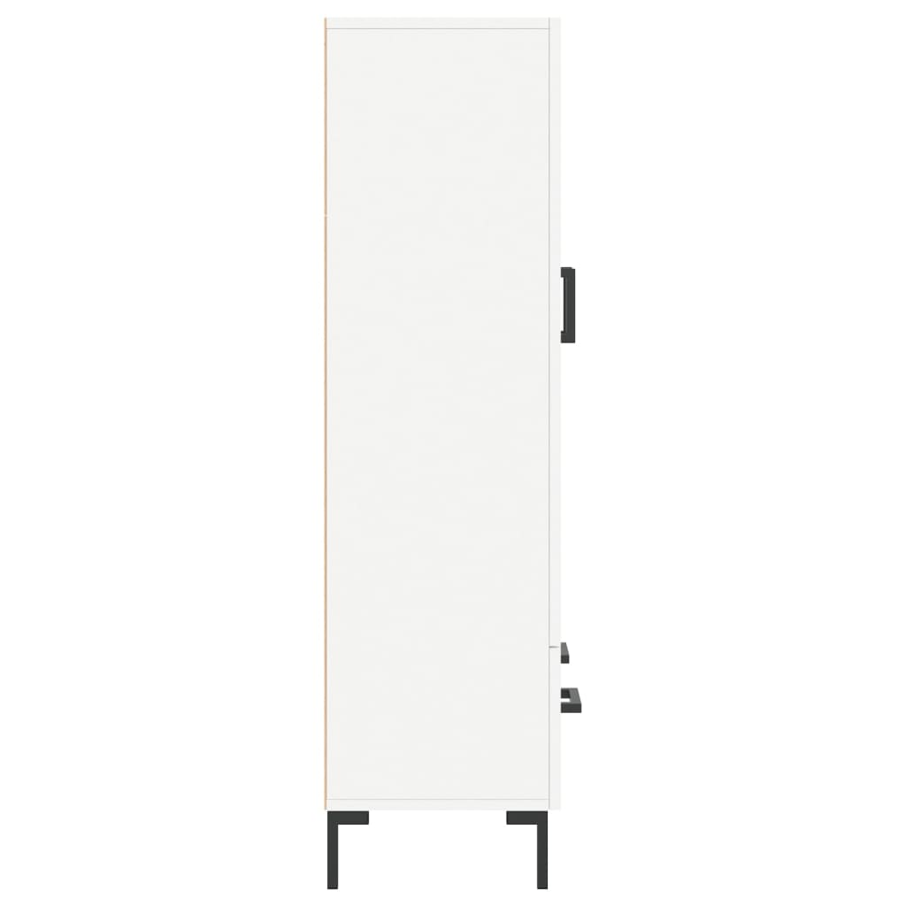 vidaXL Dulap înalt, alb, 69,5x31x115 cm, lemn prelucrat