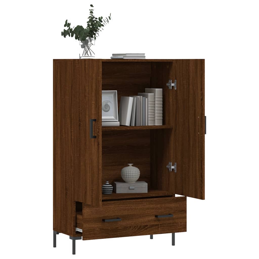 vidaXL Dulap înalt, stejar maro, 69,5x31x115 cm, lemn prelucrat vidaXL Dulap înalt, stejar maro, 69,5x31x115 cm, lemn prelucrat