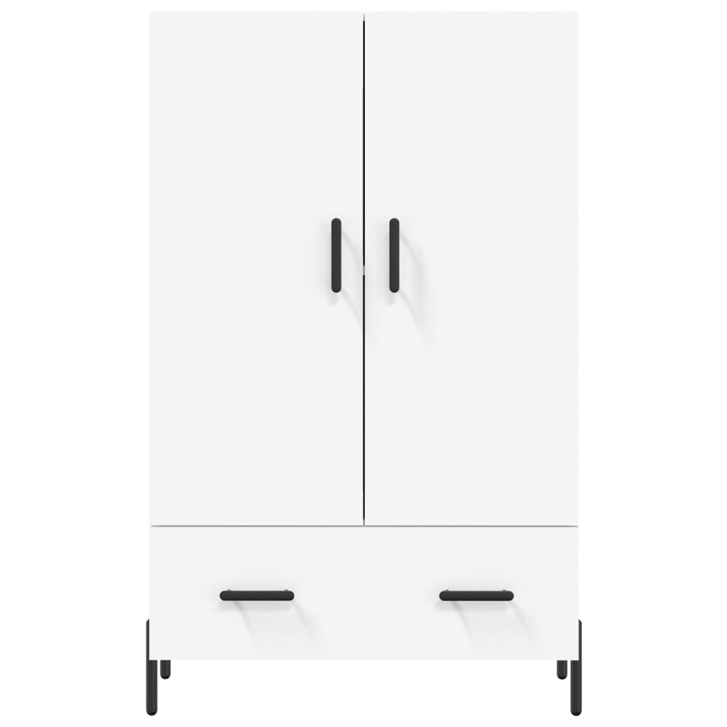 vidaXL Dulap înalt, alb, 69,5x31x115 cm, lemn prelucrat