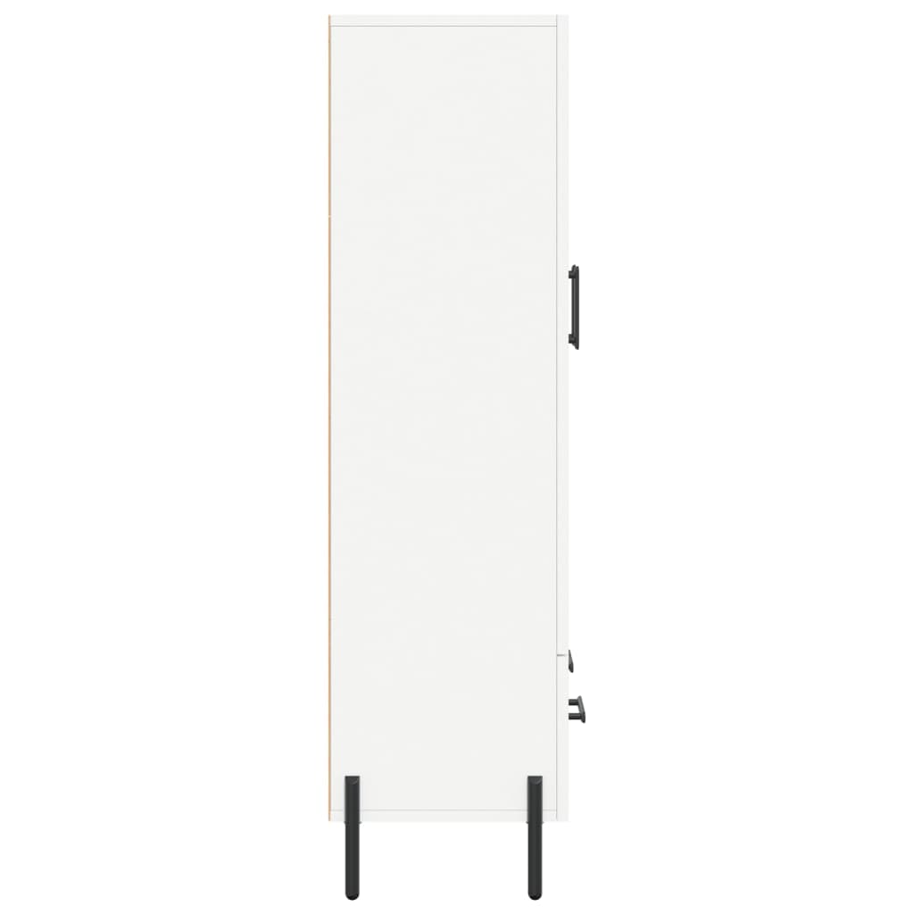 vidaXL Dulap înalt, alb, 69,5x31x115 cm, lemn prelucrat