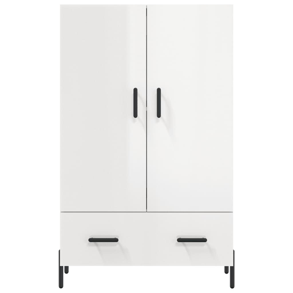 vidaXL Dulap înalt, alb extralucios, 69,5x31x115 cm, lemn prelucrat vidaXL Dulap înalt, alb extralucios, 69,5x31x115 cm, lemn prelucrat