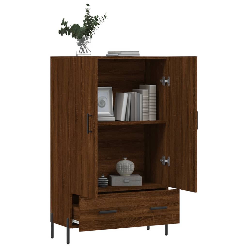 vidaXL Dulap înalt, stejar maro, 69,5x31x115 cm, lemn prelucrat vidaXL Dulap înalt, stejar maro, 69,5x31x115 cm, lemn prelucrat