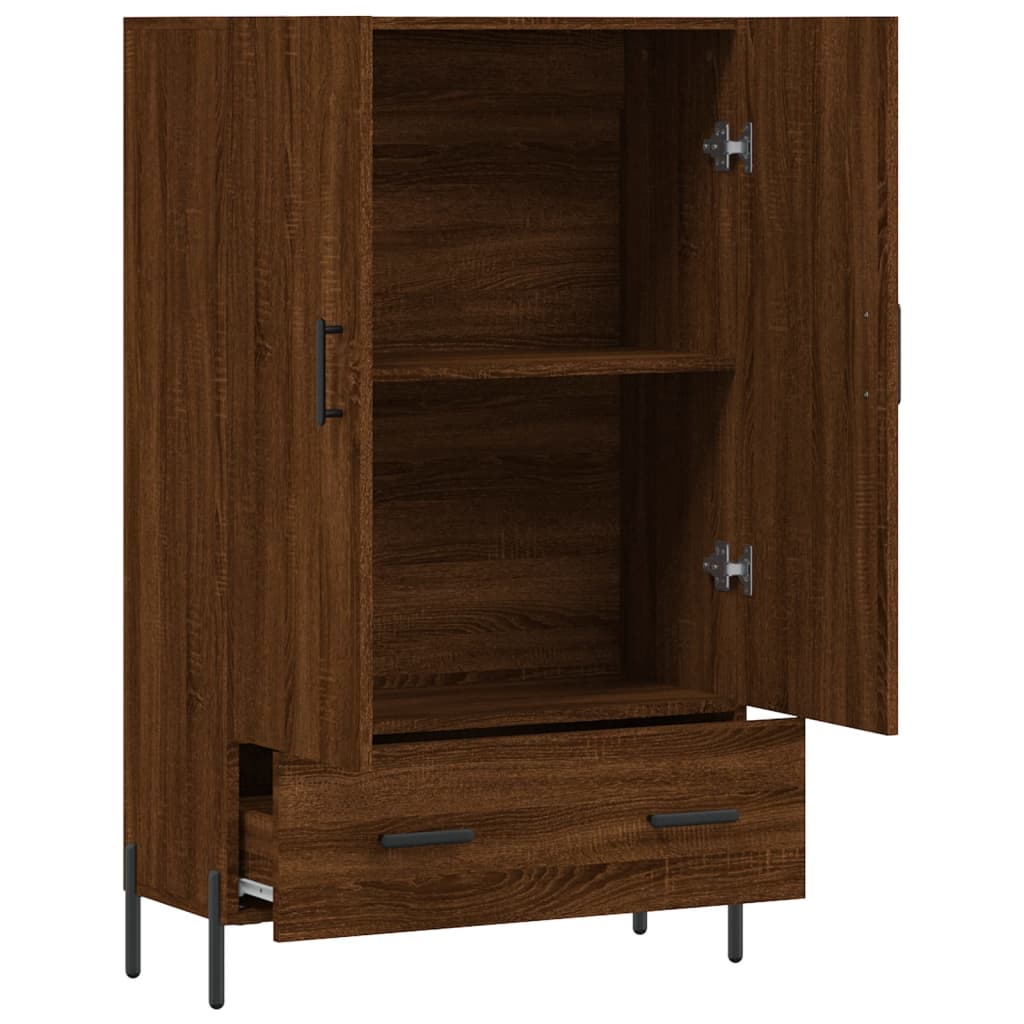 vidaXL Dulap înalt, stejar maro, 69,5x31x115 cm, lemn prelucrat vidaXL Dulap înalt, stejar maro, 69,5x31x115 cm, lemn prelucrat