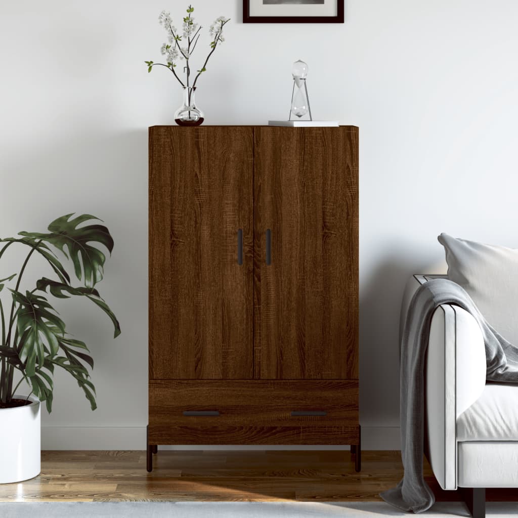 vidaXL Dulap înalt, stejar maro, 69,5x31x115 cm, lemn prelucrat vidaXL Dulap înalt, stejar maro, 69,5x31x115 cm, lemn prelucrat