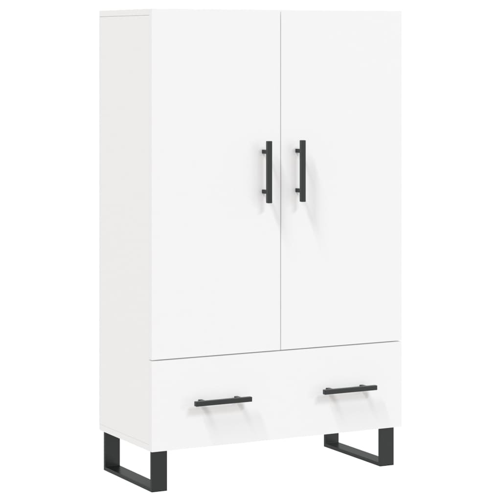 vidaXL Dulap înalt, alb, 69,5x31x115 cm, lemn prelucrat