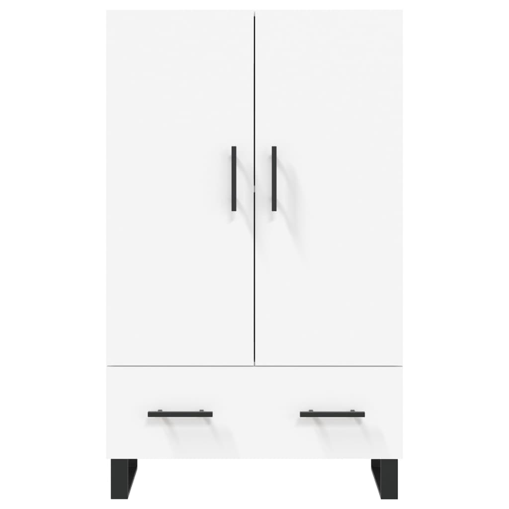 vidaXL Dulap înalt, alb, 69,5x31x115 cm, lemn prelucrat