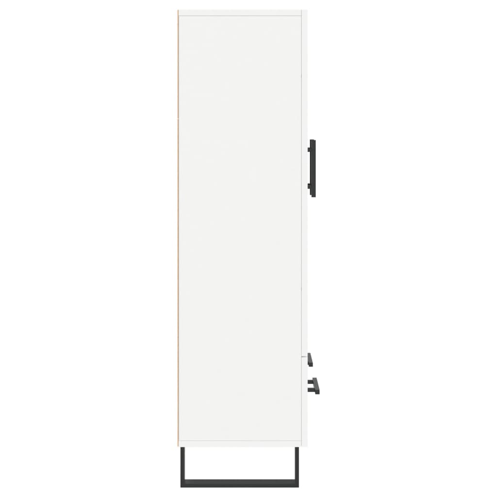 vidaXL Dulap înalt, alb, 69,5x31x115 cm, lemn prelucrat