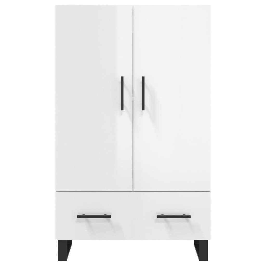 vidaXL Dulap înalt, alb extralucios, 69,5x31x115 cm, lemn prelucrat vidaXL Dulap înalt, alb extralucios, 69,5x31x115 cm, lemn prelucrat