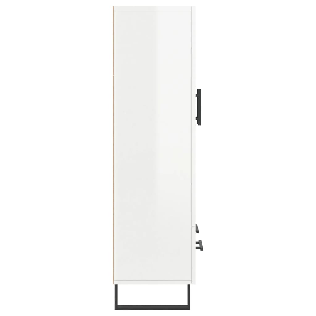 vidaXL Dulap înalt, alb extralucios, 69,5x31x115 cm, lemn prelucrat vidaXL Dulap înalt, alb extralucios, 69,5x31x115 cm, lemn prelucrat