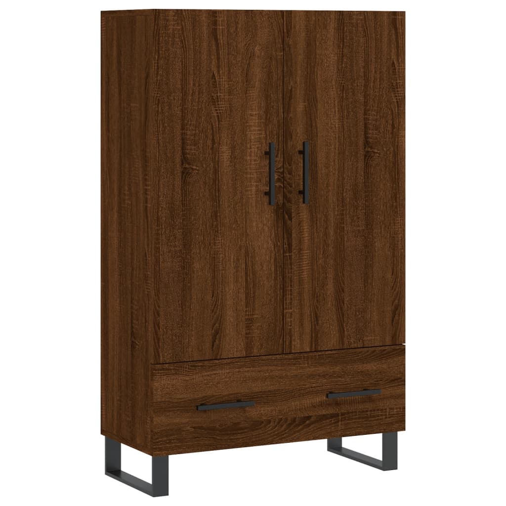 vidaXL Dulap înalt, stejar maro, 69,5x31x115 cm, lemn prelucrat