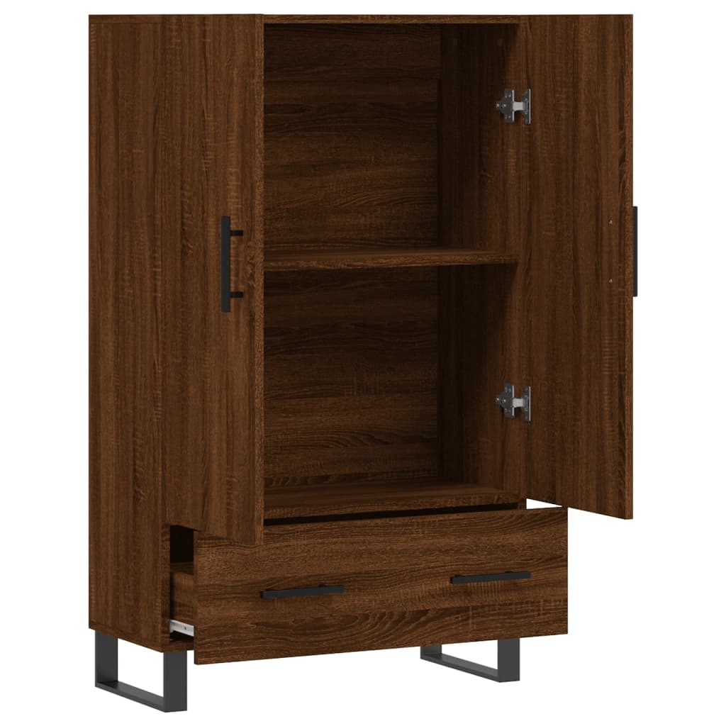 vidaXL Dulap înalt, stejar maro, 69,5x31x115 cm, lemn prelucrat