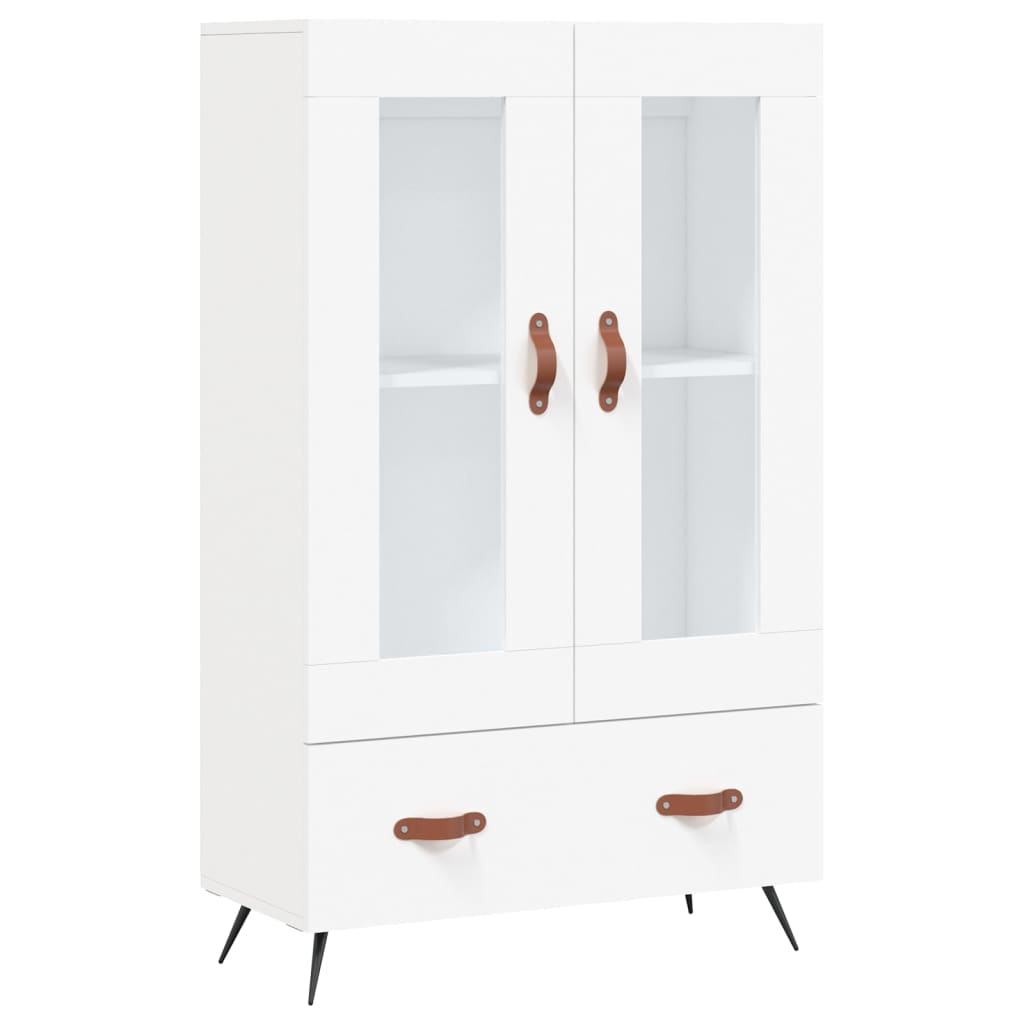 vidaXL Dulap înalt, alb, 69,5x31x115 cm, lemn prelucrat