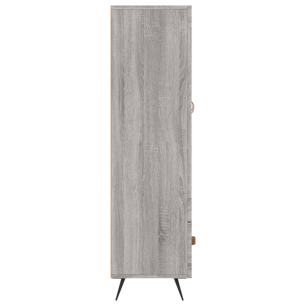 vidaXL Dulap gri Sonoma 69,5x31x115 cm, lemn prelucrat