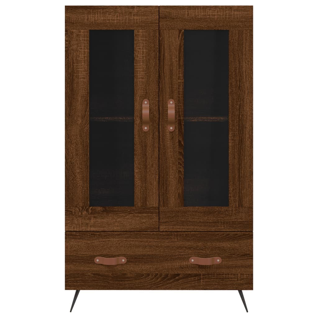 vidaXL Dulap înalt, stejar maro, 69,5x31x115 cm, lemn prelucrat
