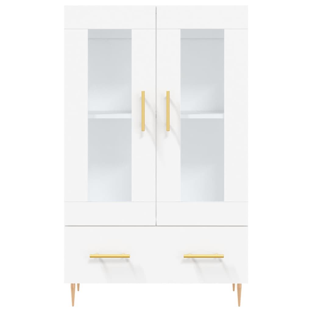 vidaXL Dulap înalt, alb, 69,5x31x115 cm, lemn prelucrat
