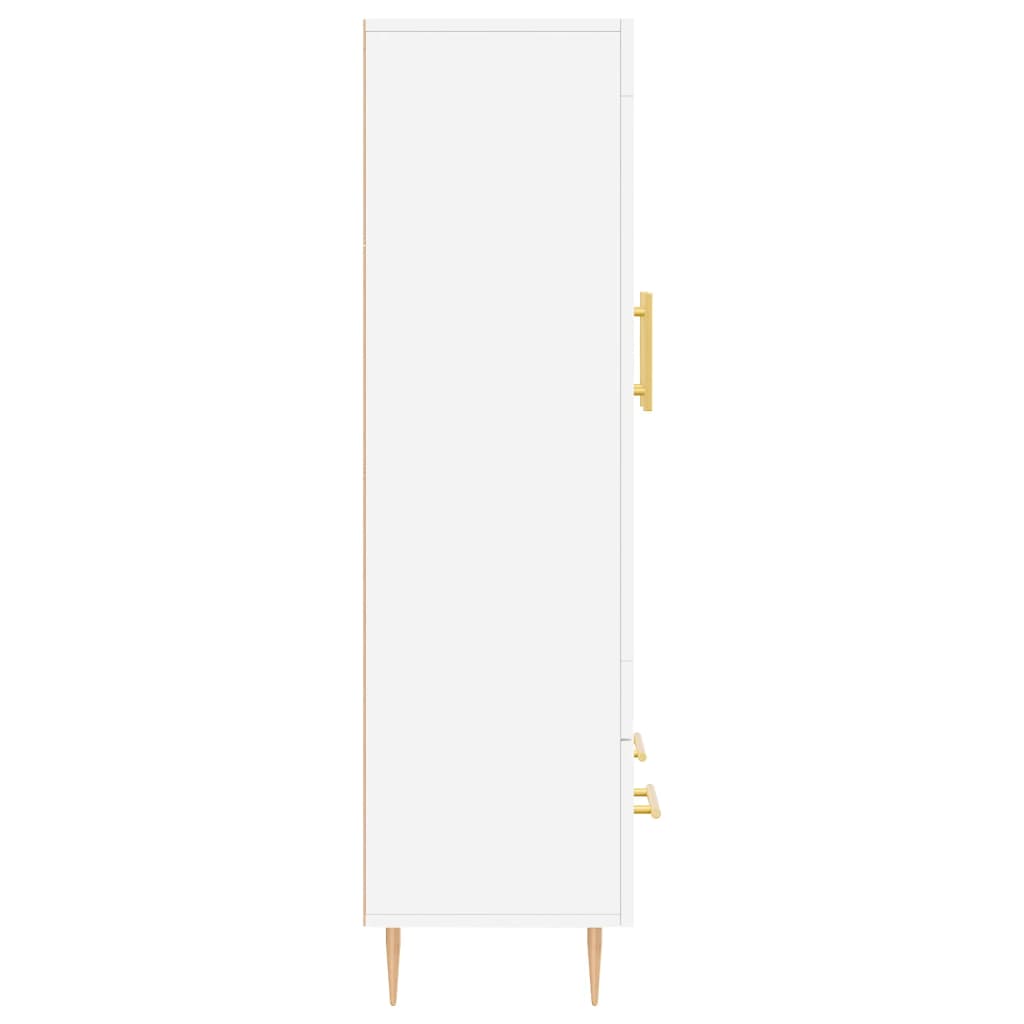 vidaXL Dulap înalt, alb, 69,5x31x115 cm, lemn prelucrat