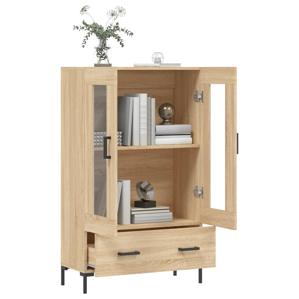 vidaXL Dulap înalt, stejar Sonoma, 69,5x31x115 cm, lemn prelucrat