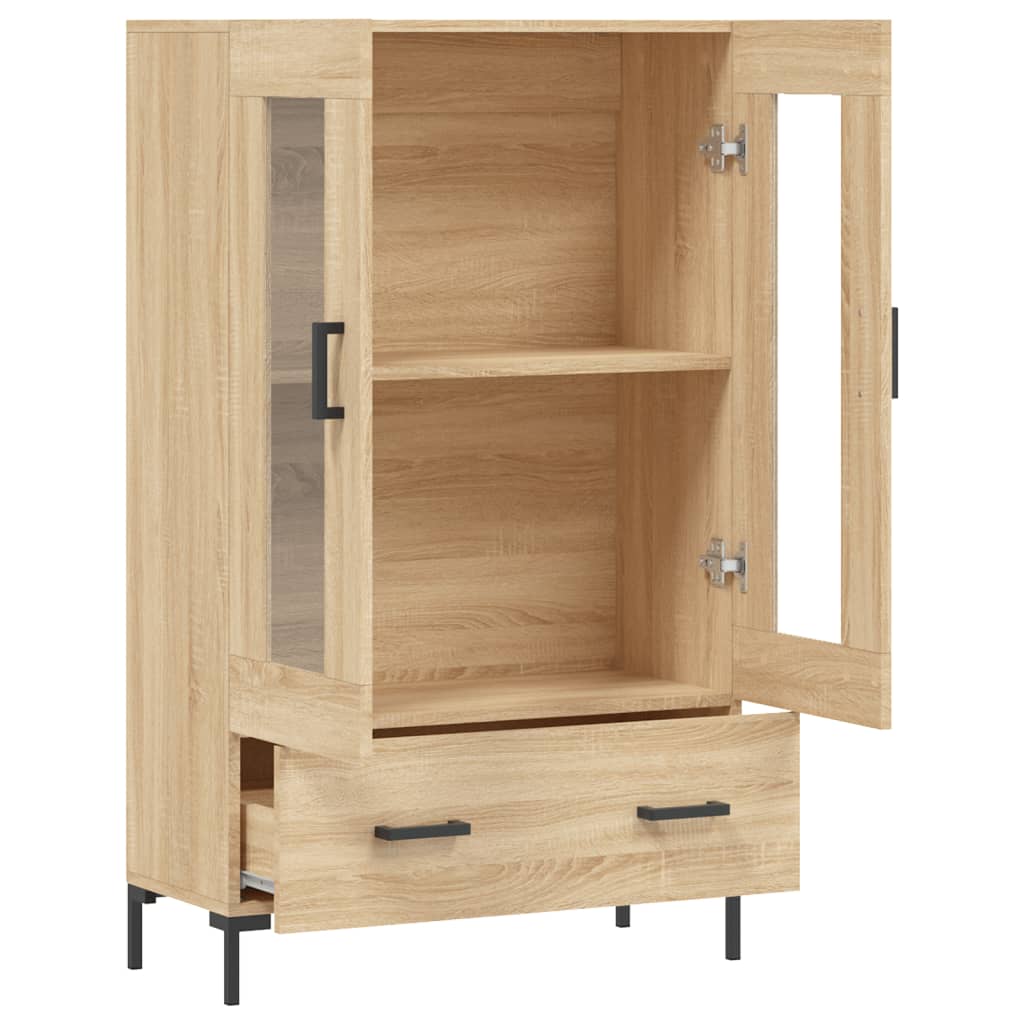 vidaXL Dulap înalt, stejar Sonoma, 69,5x31x115 cm, lemn prelucrat