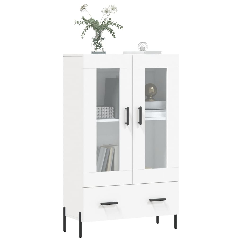 vidaXL Dulap înalt, alb, 69,5x31x115 cm, lemn prelucrat