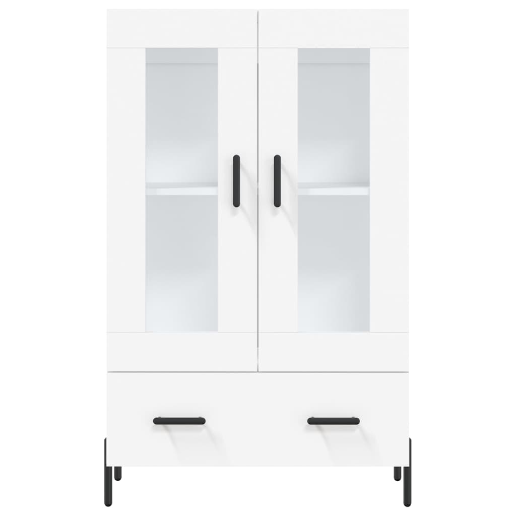 vidaXL Dulap înalt, alb, 69,5x31x115 cm, lemn prelucrat