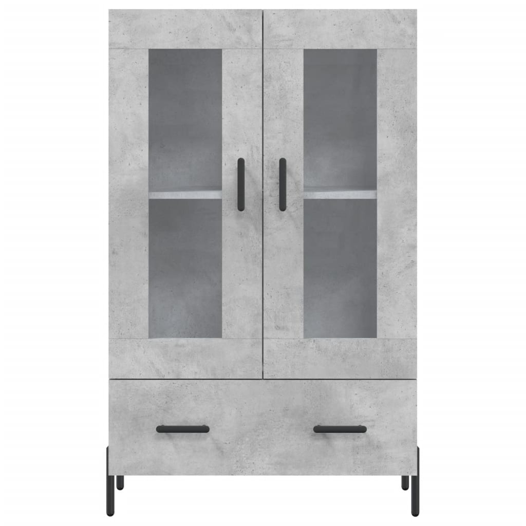 vidaXL Dulap înalt, gri beton, 69,5x31x115 cm, lemn prelucrat vidaXL Dulap înalt, gri beton, 69,5x31x115 cm, lemn prelucrat