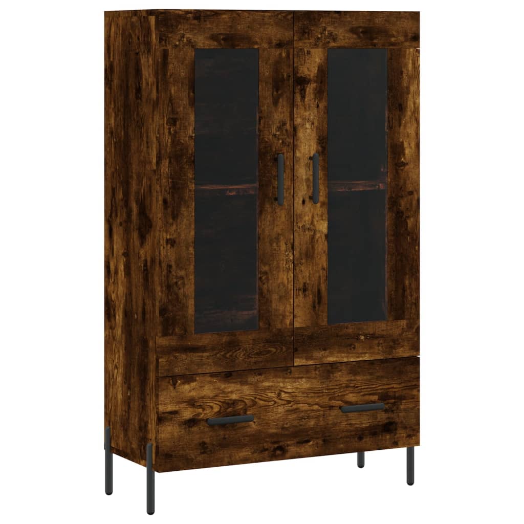 vidaXL Dulap înalt, stejar afumat, 69,5x31x115 cm, lemn prelucrat vidaXL Dulap înalt, stejar afumat, 69,5x31x115 cm, lemn prelucrat
