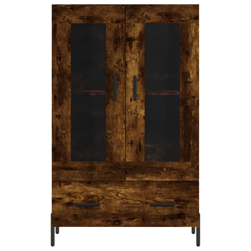 vidaXL Dulap înalt, stejar afumat, 69,5x31x115 cm, lemn prelucrat vidaXL Dulap înalt, stejar afumat, 69,5x31x115 cm, lemn prelucrat