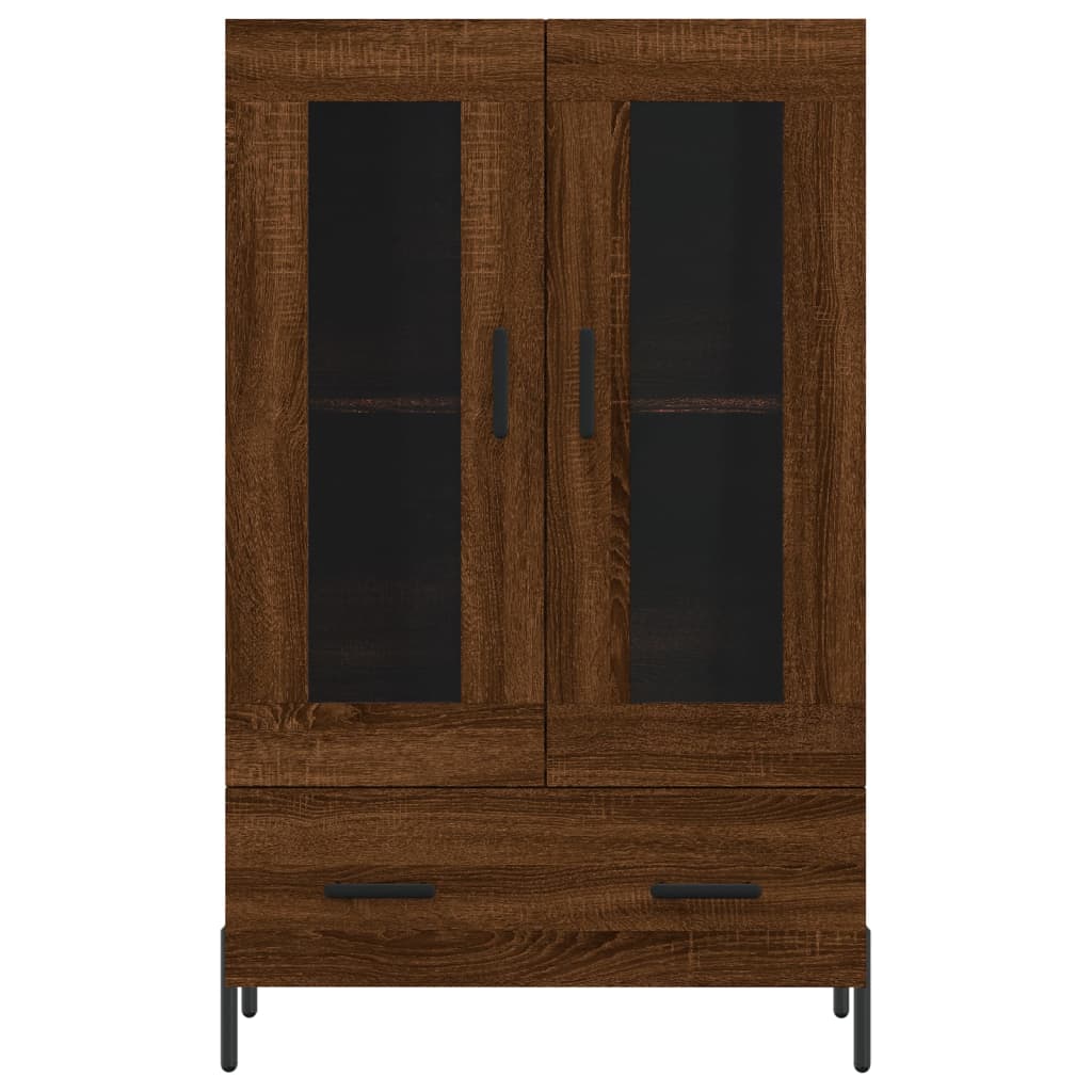 vidaXL Dulap înalt, stejar maro, 69,5x31x115 cm, lemn prelucrat