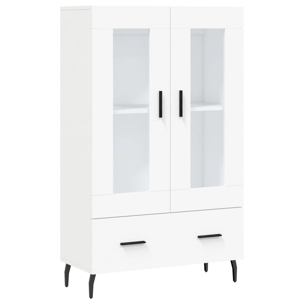 vidaXL Dulap înalt, alb, 69,5x31x115 cm, lemn prelucrat
