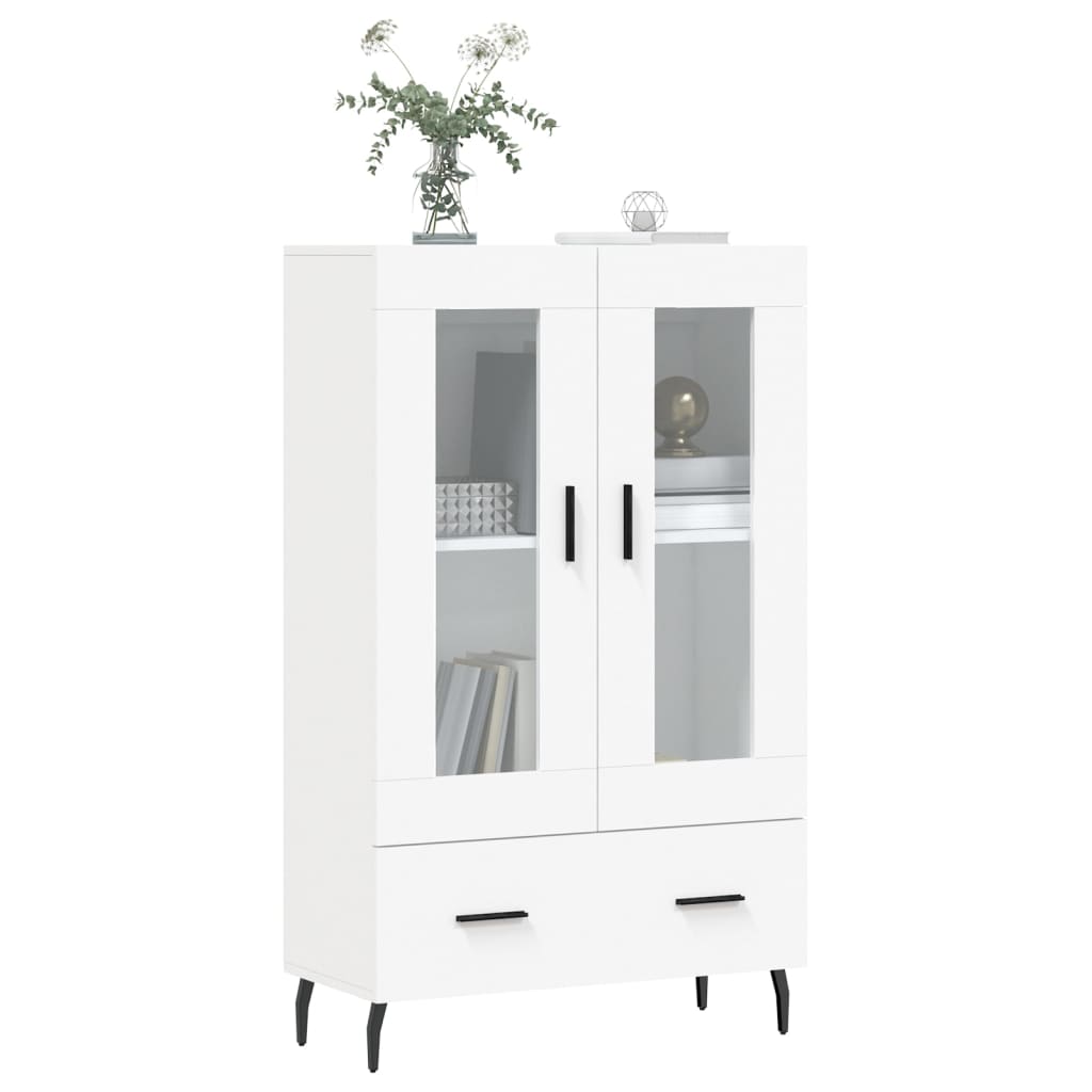 vidaXL Dulap înalt, alb, 69,5x31x115 cm, lemn prelucrat