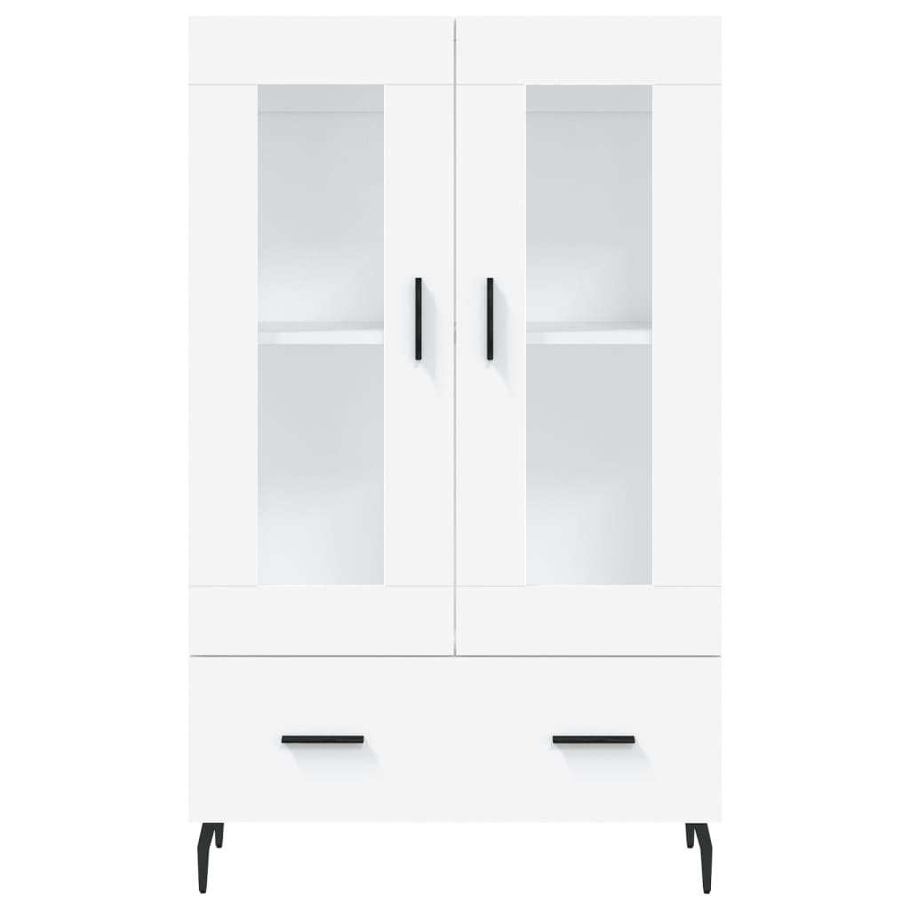 vidaXL Dulap înalt, alb, 69,5x31x115 cm, lemn prelucrat