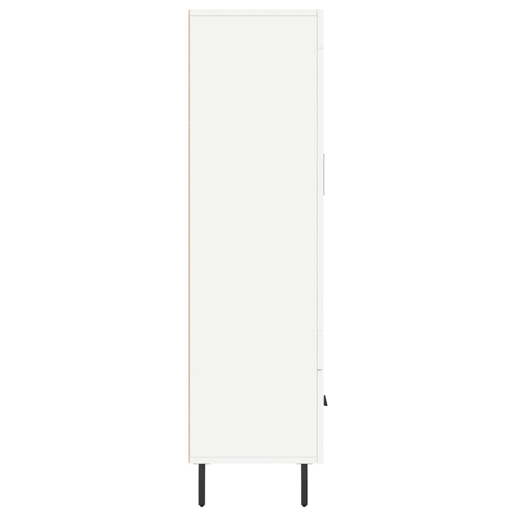 vidaXL Dulap înalt, alb, 69,5x31x115 cm, lemn prelucrat