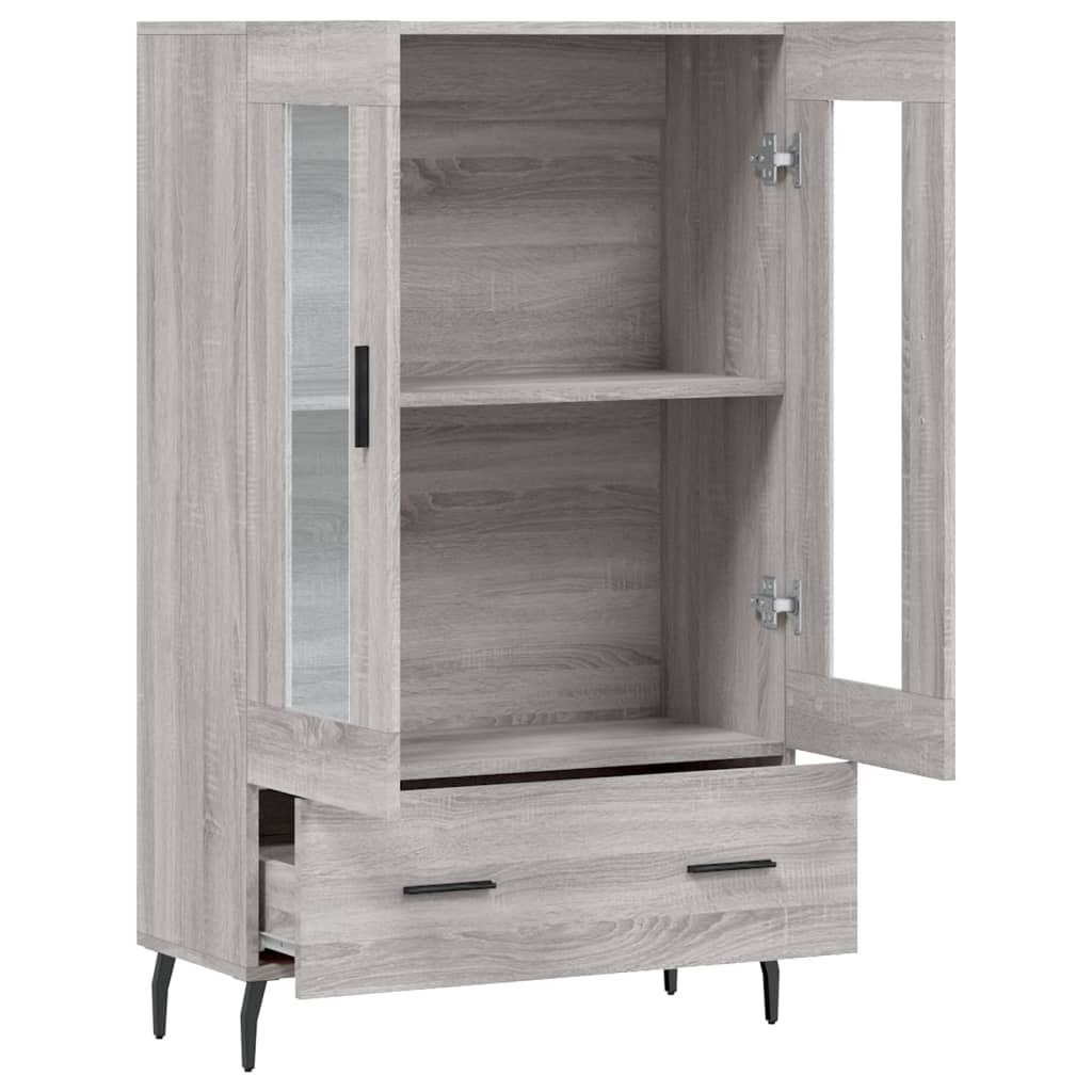vidaXL Dulap gri Sonoma 69,5x31x115 cm, lemn prelucrat