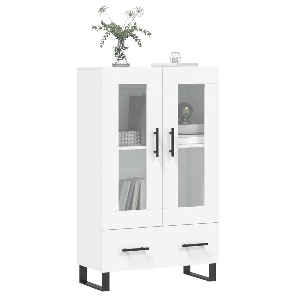 vidaXL Dulap înalt, alb, 69,5x31x115 cm, lemn prelucrat
