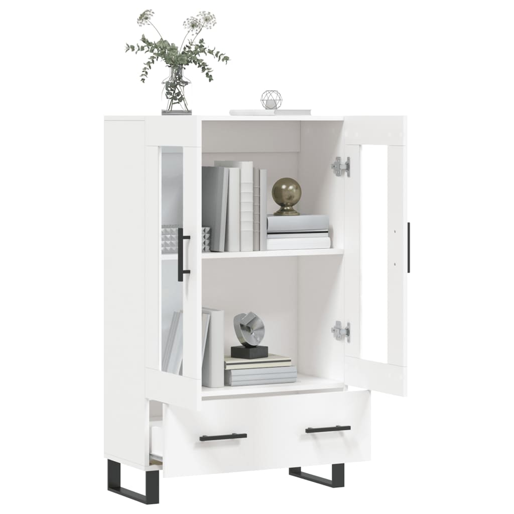 vidaXL Dulap înalt, alb, 69,5x31x115 cm, lemn prelucrat