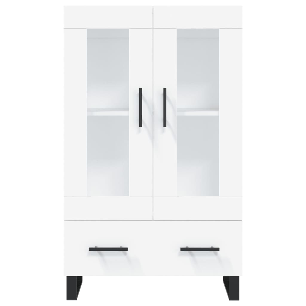 vidaXL Dulap înalt, alb, 69,5x31x115 cm, lemn prelucrat