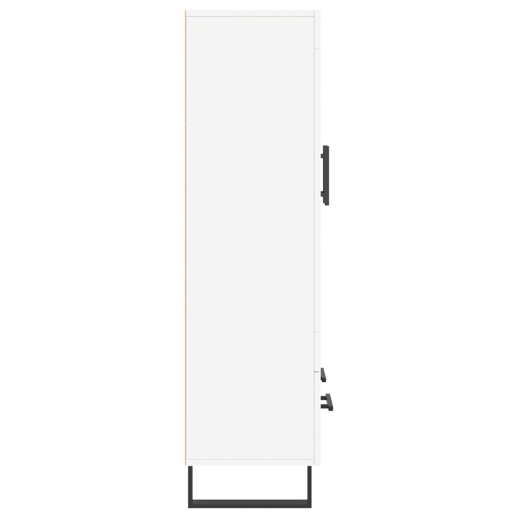 vidaXL Dulap înalt, alb, 69,5x31x115 cm, lemn prelucrat