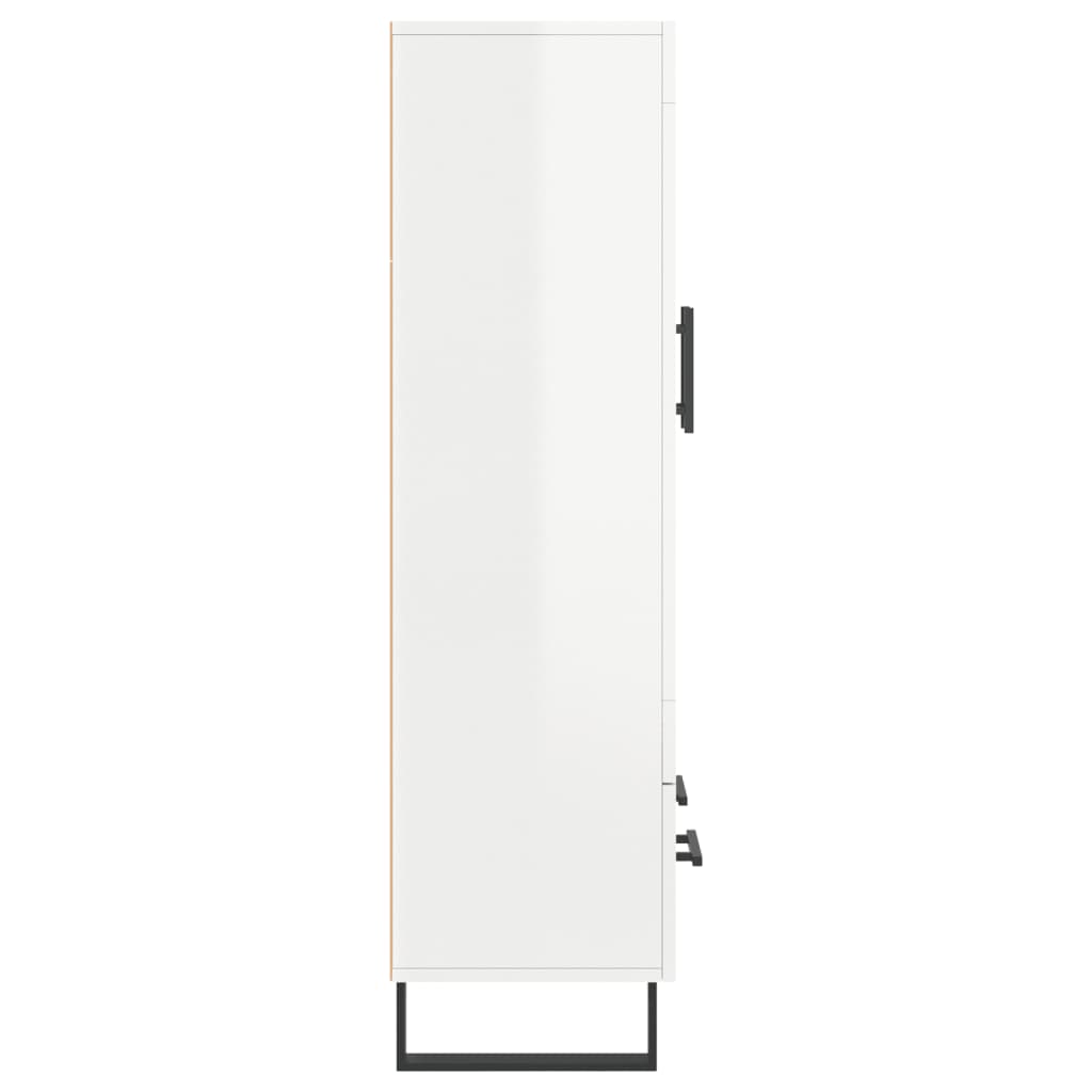 vidaXL Dulap înalt, alb extralucios, 69,5x31x115 cm, lemn prelucrat vidaXL Dulap înalt, alb extralucios, 69,5x31x115 cm, lemn prelucrat