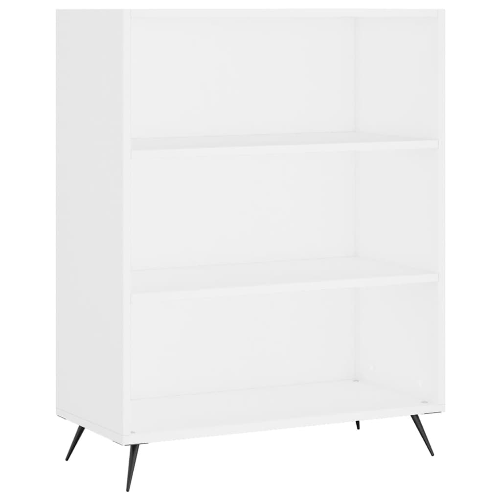 vidaXL Bibliotecă, albă, 69,5x32,5x90 cm, lemn compozit vidaXL Bibliotecă, albă, 69,5x32,5x90 cm, lemn compozit