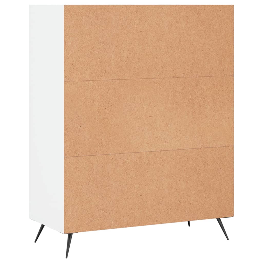 vidaXL Bibliotecă, albă, 69,5x32,5x90 cm, lemn compozit vidaXL Bibliotecă, albă, 69,5x32,5x90 cm, lemn compozit