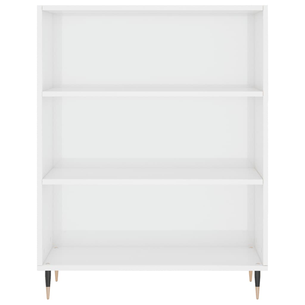 vidaXL Bibliotecă, alb extralucios, 69,5x32,5x90 cm, lemn prelucrat vidaXL Bibliotecă, alb extralucios, 69,5x32,5x90 cm, lemn prelucrat