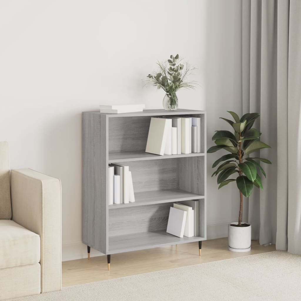 vidaXL Bibliotecă, sonoma gri, 69,5x32,5x90 cm, lemn compozit vidaXL Bibliotecă, sonoma gri, 69,5x32,5x90 cm, lemn compozit