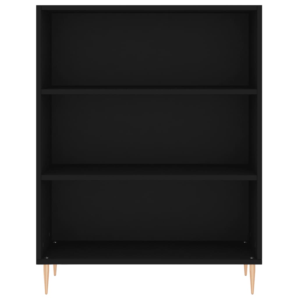 vidaXL Bibliotecă, negru, 69,5x32,5x90 cm, lemn compozit vidaXL Bibliotecă, negru, 69,5x32,5x90 cm, lemn compozit